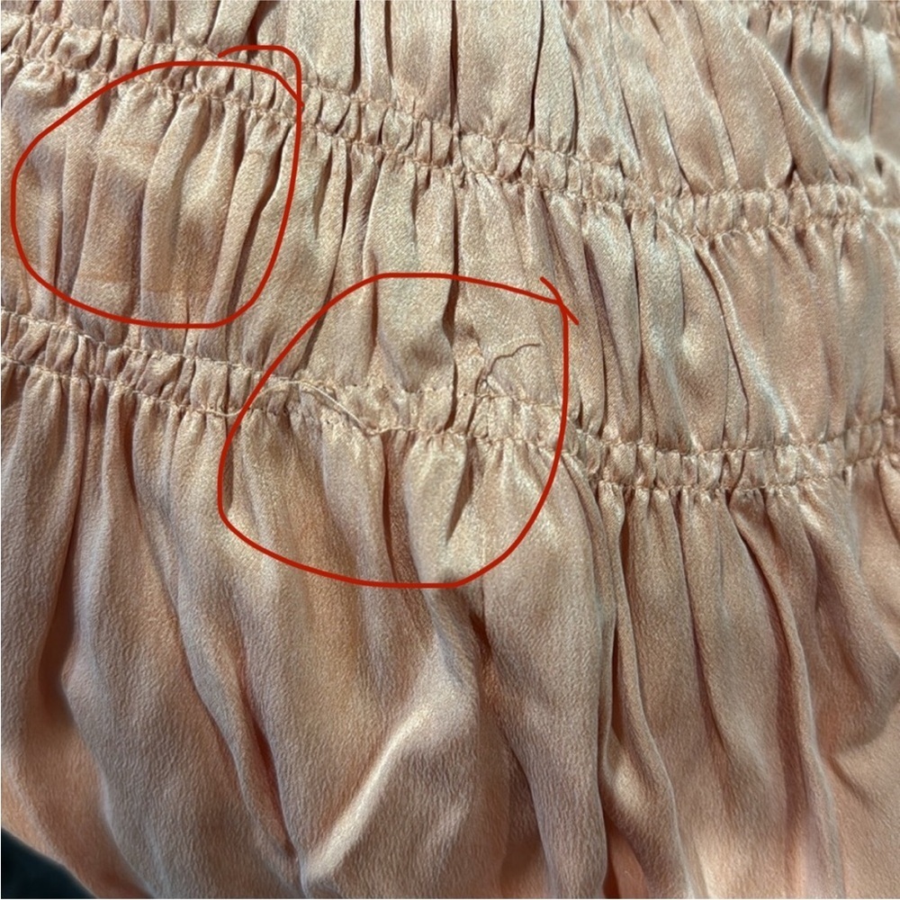 Doen 100% silk dress in papaya NWT - Picture 7 of 9